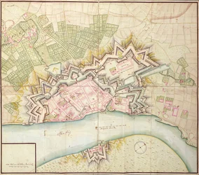 Carte de Düsseldorf, 1736