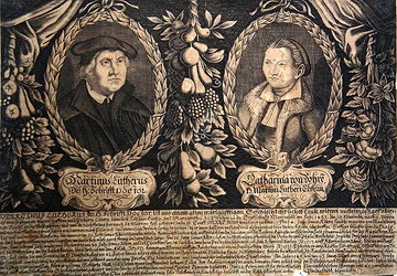 Martin Luther et sa femme Katharina von Bora
