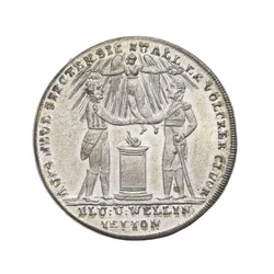 Médaille commémorative de Wellington et Blücher à Waterloo