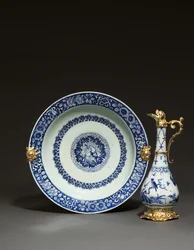 Aiguière et plat chinois montés, Augsbourg, c.1655-60