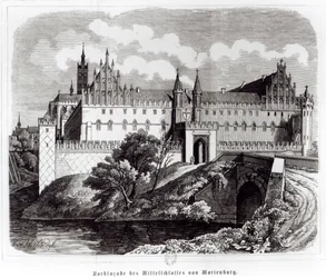 Façade nord du château de Marienburg