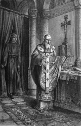 Pape Clément IV. Gravure dans « Kaiser, König und Papst » par Richard Roth