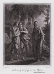 Portia au tombeau du Christ (gravure)