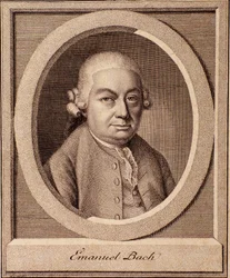 Portrait du compositeur allemand Carl Philipp Emanuel Bach (1714-1788) fils de Johan Sebastian Bach