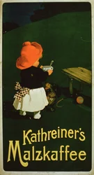 Affiche publicitaire pour le café malté Kathreiners