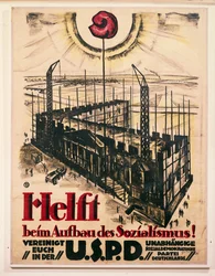 Affiche du parti social-démocrate indépendant d