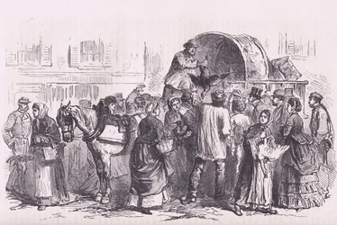 Vendeurs de volaille à Paris, Histoire de la guerre entre la France et l