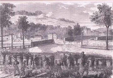Redoute prussienne commandant le pont de Sèvres, Histoire de la guerre entre la France et l