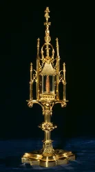 Reliquaire monstrance avec morceau de croix, Augsbourg, vers 1490