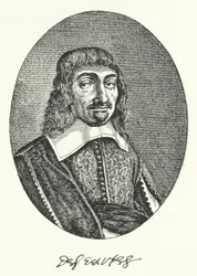 René Descartes, philosophe français (gravure)