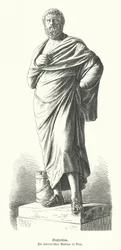 Statue de Sophocle, dramaturge grec antique