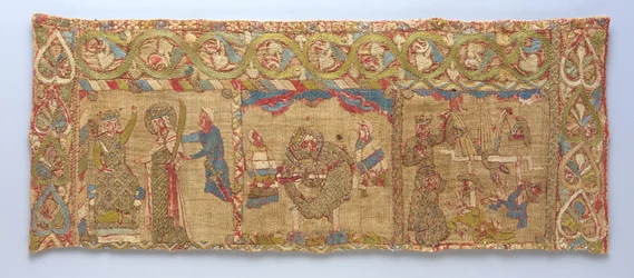 Étole avec le martyre de Sainte Catherine, Rhineland, vers 1200