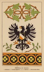 Symboles, emblèmes et motifs (lithographie couleur)