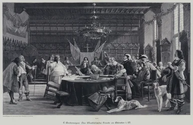 La paix de Westphalie mettant fin à la guerre de Trente Ans, Münster, Allemagne