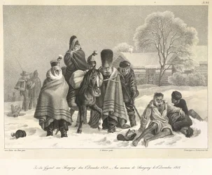 La retraite de Moscou, 3 décembre 1812, illustration de 