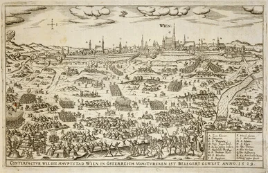 Le Siège de Vienne en 1529, illustration tirée d