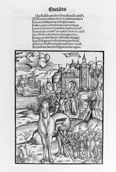 Le cheval de Troie. Énéide. Xylographie de Sebastian Brant. Strasbourg