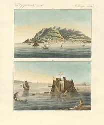La ville de Funchal et le Fort Loo de l