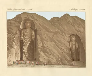 Les images gravées colossales et la ville-caverne de Bameean à Caboul