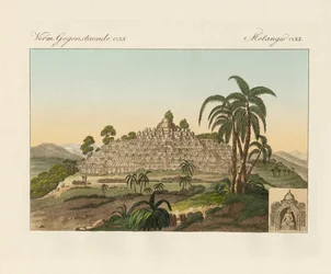 Le temple de Bouddha de Borobudur à Java