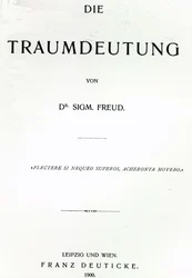 Page de titre de Die Traumdeutung de Sigmund Freud, publié en 1899