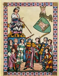 Troubadours devant l