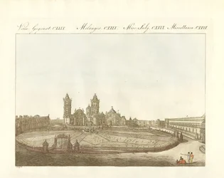 Vue de la Grand-Place de Mexico