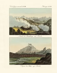 Vues des montagnes de soufre en Islande