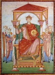 Otton III recevant le tribut des nations