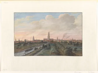 Vue de la ville de Groningue