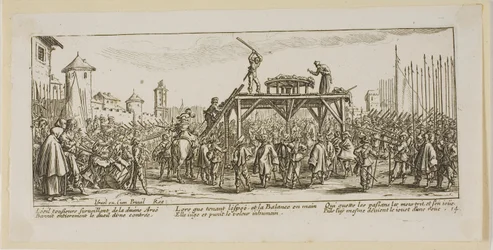 La roue, quatorzième planche des Grandes misères de la guerre