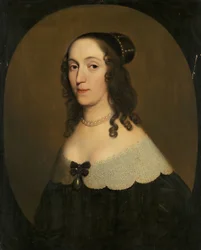 Portrait de Louise Christina, vers 1650 (huile sur panneau)