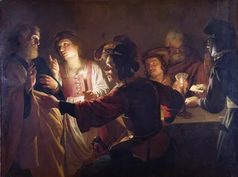 Le reniement de Saint Pierre, vers 1620