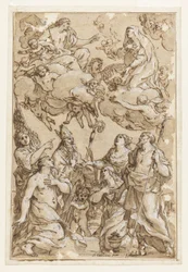 Le Christ et la Vierge avec les saints patrons de Pistoia