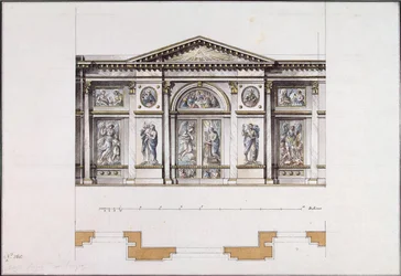 Iconostase au couvent Smolny de la Résurrection à Saint-Pétersbourg, années 1780