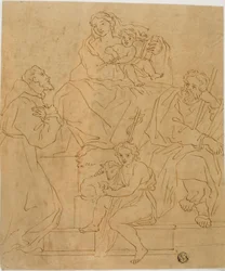 Sainte Famille avec Saint François d
