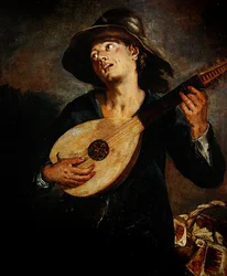 Chanteur avec un luth