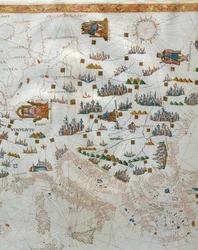 Carte nautique, détail de l