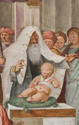 Nef centrale, cinquième travée nord, Présentation au Temple, Gian Francesco Bembo