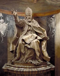 Pape Urbain VIII, par Gian Lorenzo Bernini et ses assistants, marbre