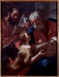 Représentation de Saint Matthieu et d