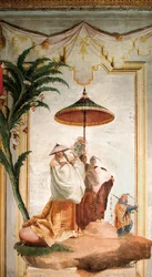 La Promenade des mandarins, de la salle chinoise dans la Foresteria, 1757