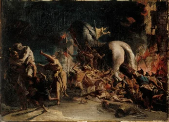 Le siège de Troie, vers 1760
