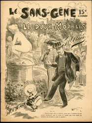 Le Sans Gene - Illustration de Gil Baer (1859-1931) : Art, Sculpture Statue, Enfance, Jardin Public, Nudité