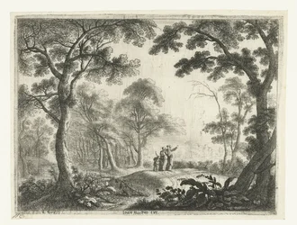 Paysage avec le renvoi d