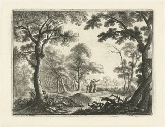 Paysage avec le renvoi d