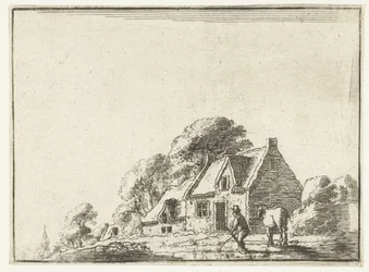 Paysage avec une ferme
