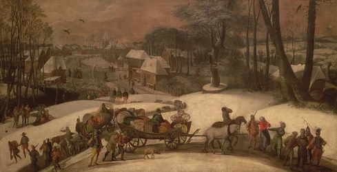 Une expédition militaire en hiver, c.1590