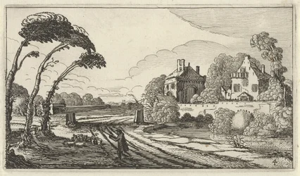Berger dans un paysage (Douze paysages avec figures)