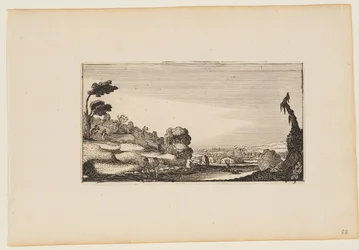 Panorama de collines, extrait de Douze paysages avec figures